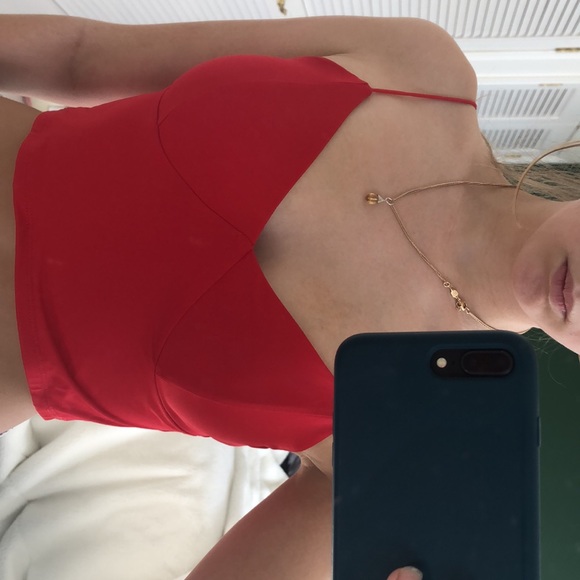 garage red cami top - Picture 2 of 4